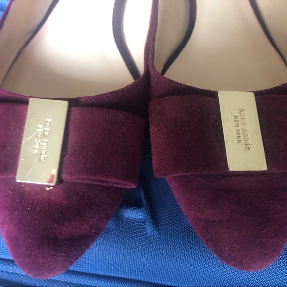 Kate Spade burgundy flats - Picture 3 of 4